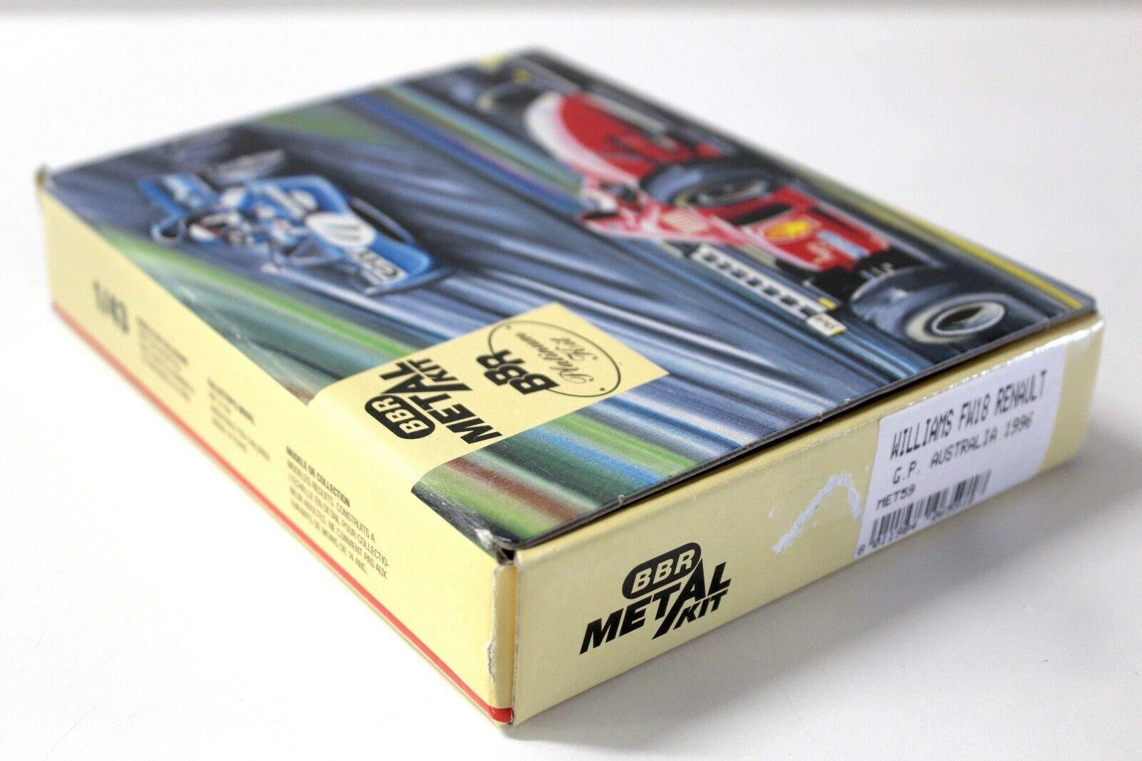 1:43 BBR Metal Kit Williams FW18 Renault GP Australia
