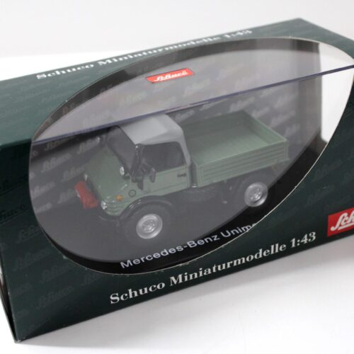 1:43 Schuco Mercedes Unimog 406 green / grey Top