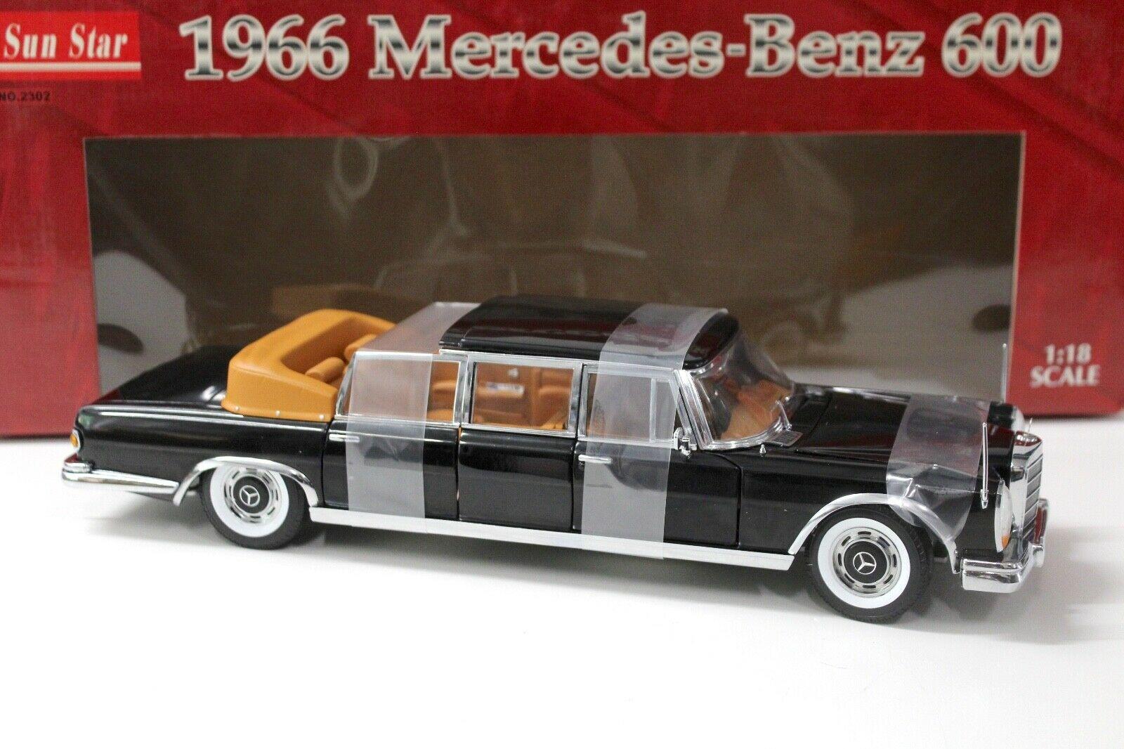 1:18 SunStar Mercedes 600 Landaulet 1966 black