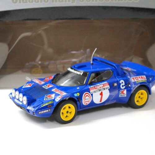 1:18 SunStar Lancia Stratos HF Rally ELBA 1977 #1 blue