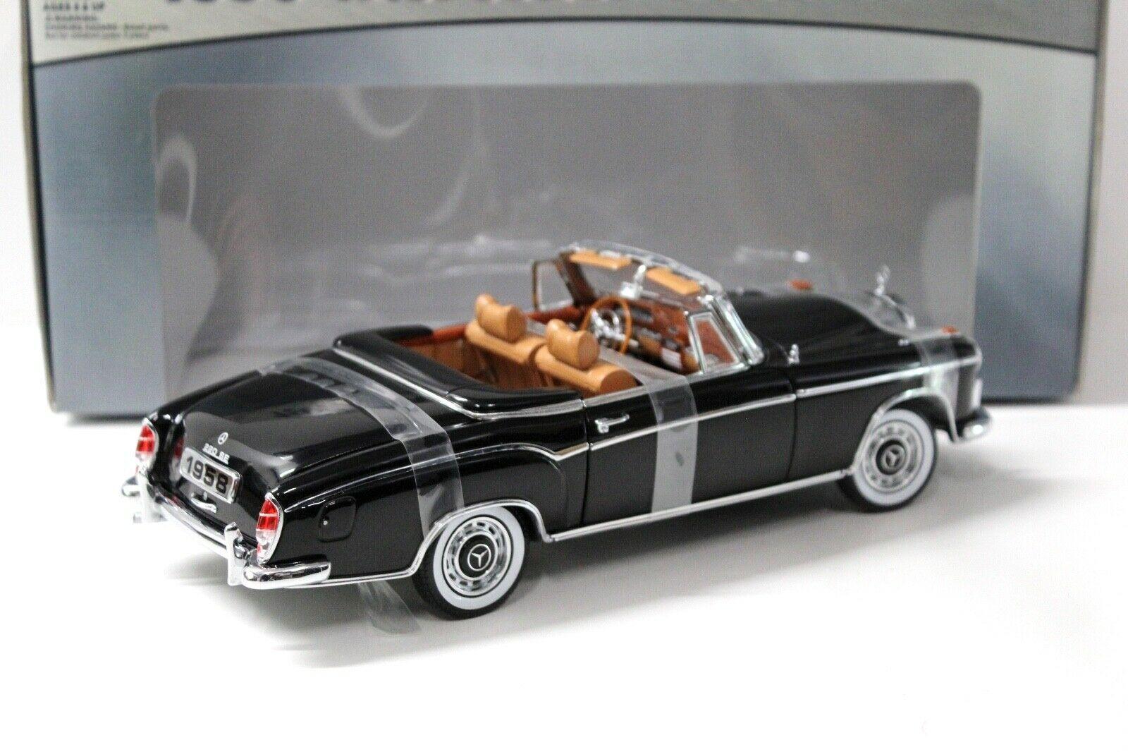 1:18 Sun Star Mercedes 220SE Cabriolet black 1958