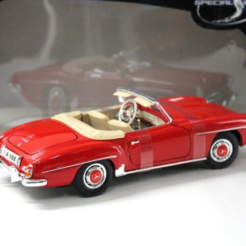 1:18 Maisto Mercedes 190SL Cabriolet red 1955 - Image 3