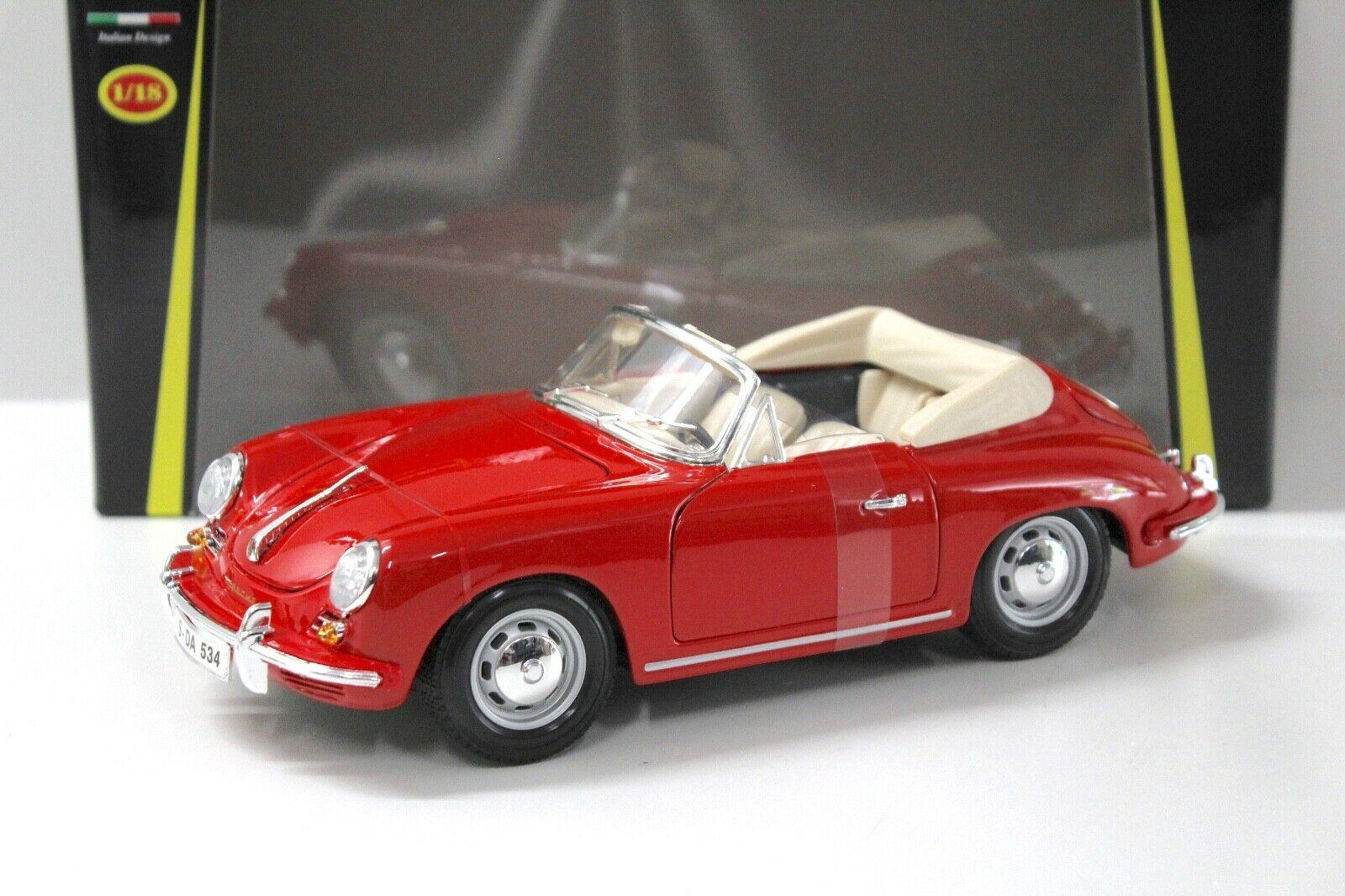 1:18 Bburago Porsche 356B Cabriolet red