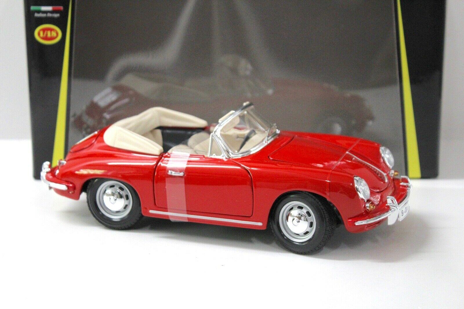 1:18 Bburago Porsche 356B Cabriolet red