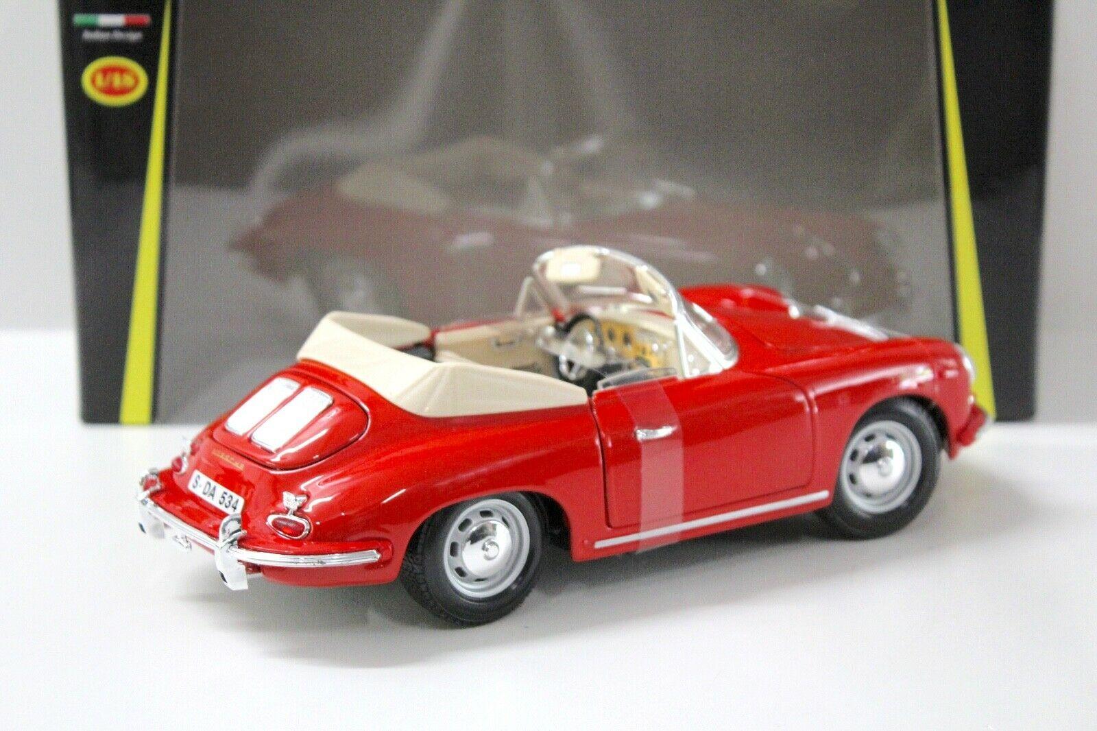 1:18 Bburago Porsche 356B Cabriolet red