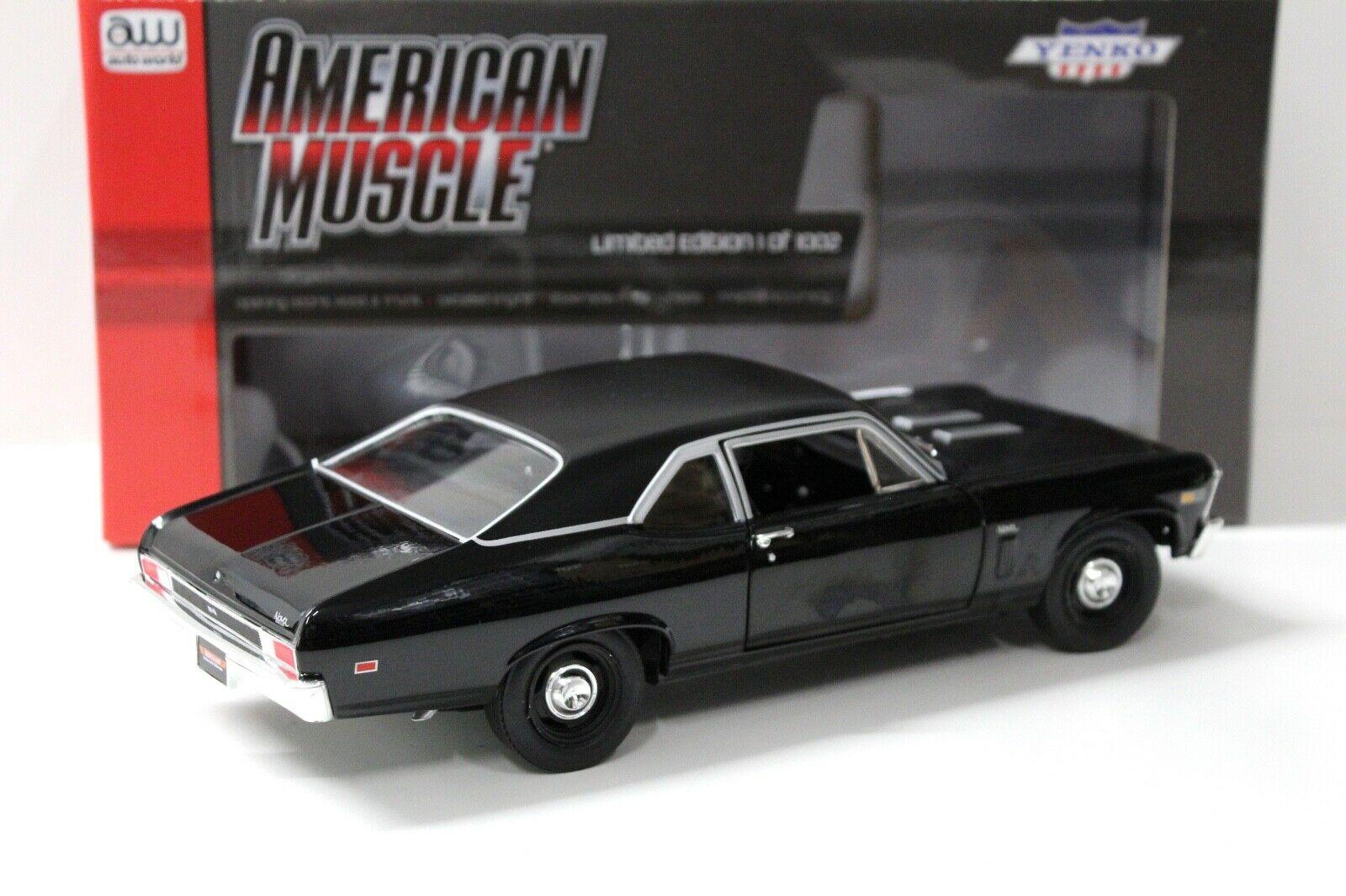 1:18 Auto World Chevrolet Nova Yenko 1969 black