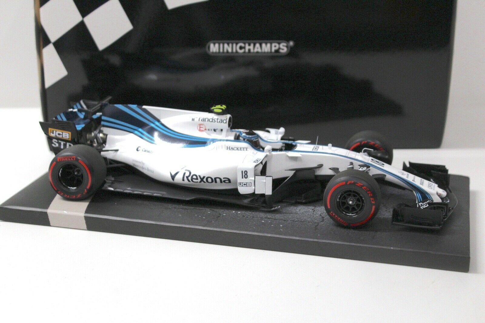 1:18 Minichamps Williams F1 FW40 Abu Dhabi GP 2017 Stroll