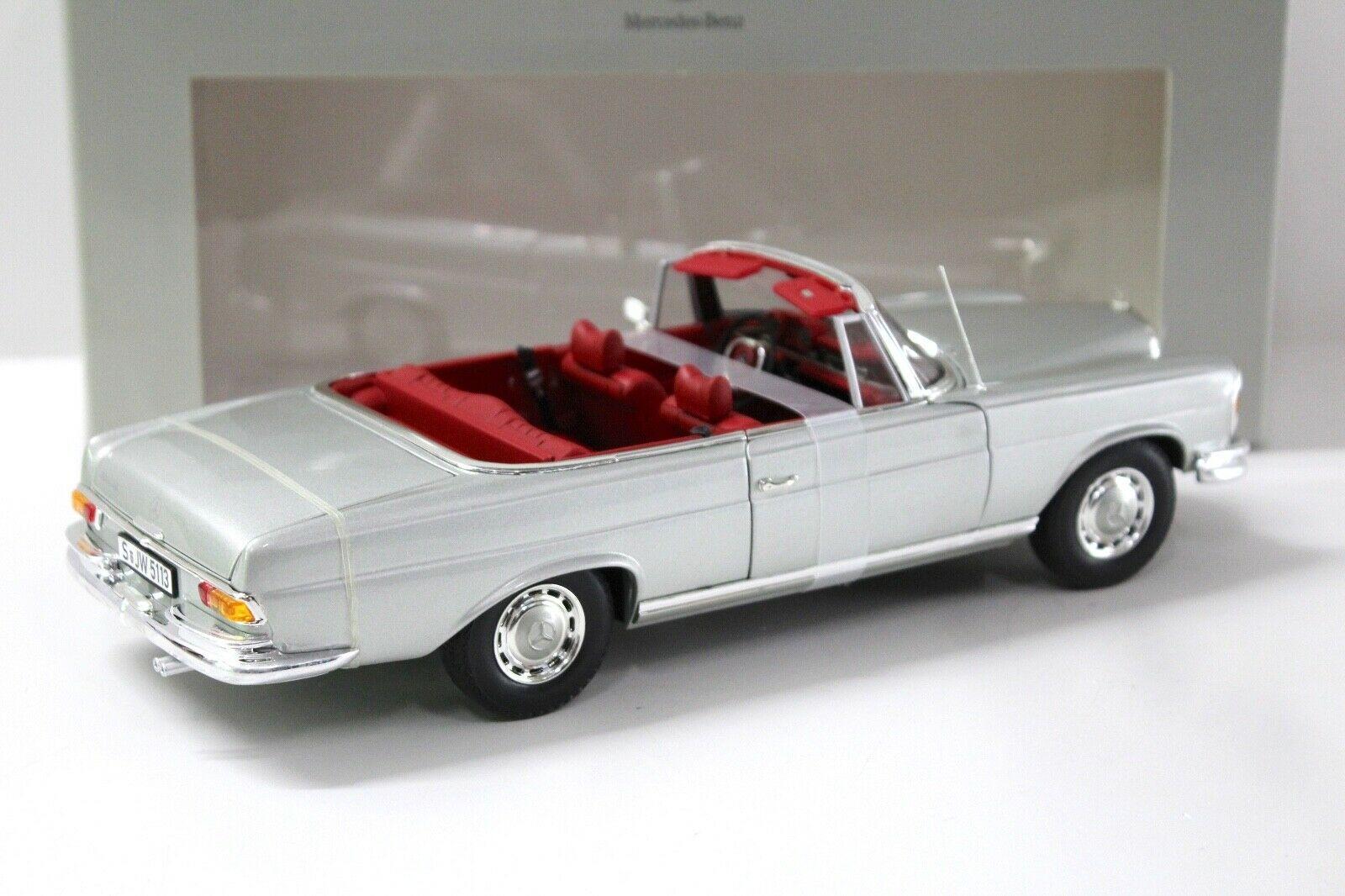 1:18 Norev Mercedes 280SE W111 Cabriolet silver DEALER VERSION