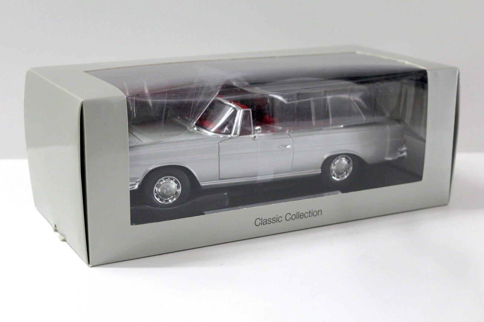 1:18 Norev Mercedes 280SE W111 Cabriolet silver DEALER VERSION