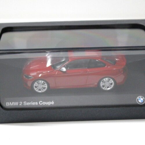 1:43 Minichamps BMW 2er F22 Coupe red DEALER VERSION