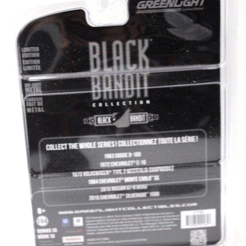 1:64 Greenlight Dodge D-100 1963 *BLACK BANDIT* black