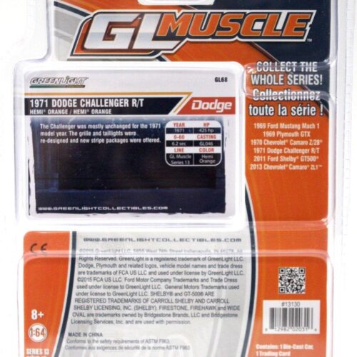 1:64 Greenlight Dodge Challenger R/T 1971 orange - Image 2