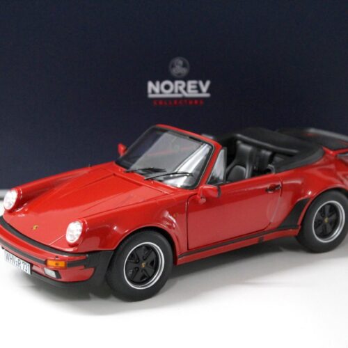 1:18 Norev Porsche 911 Turbo Cabriolet G-Modell red 1987