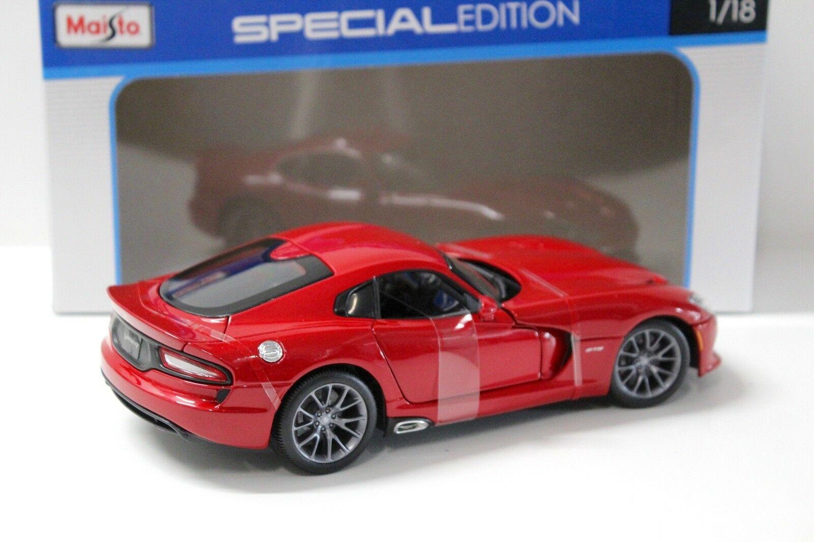 1:18 Maisto Dodge Viper GTS Coupe 2013 red