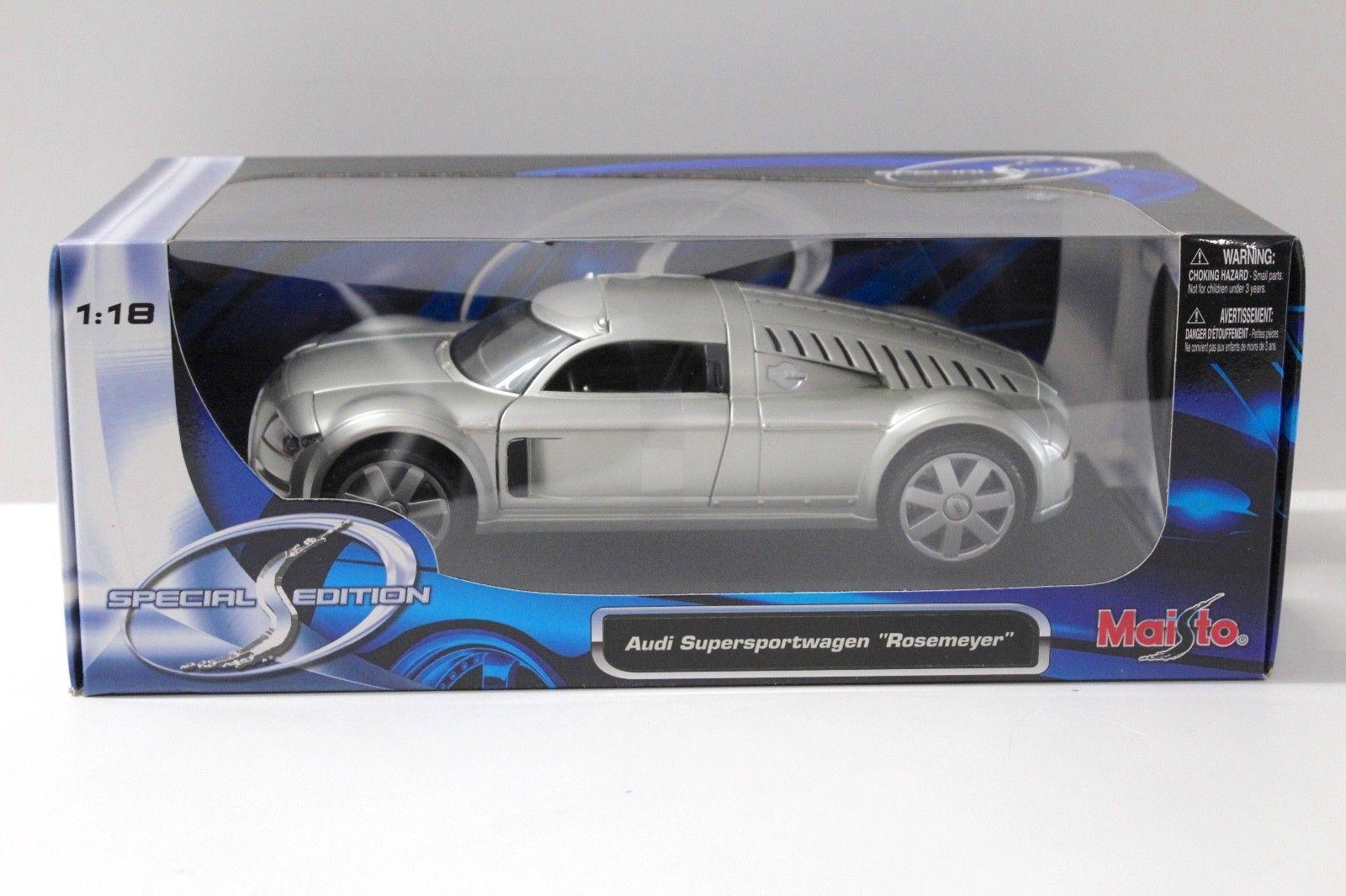 1:18 Maisto Audi Supersportwagen "Rosemeyer" silver