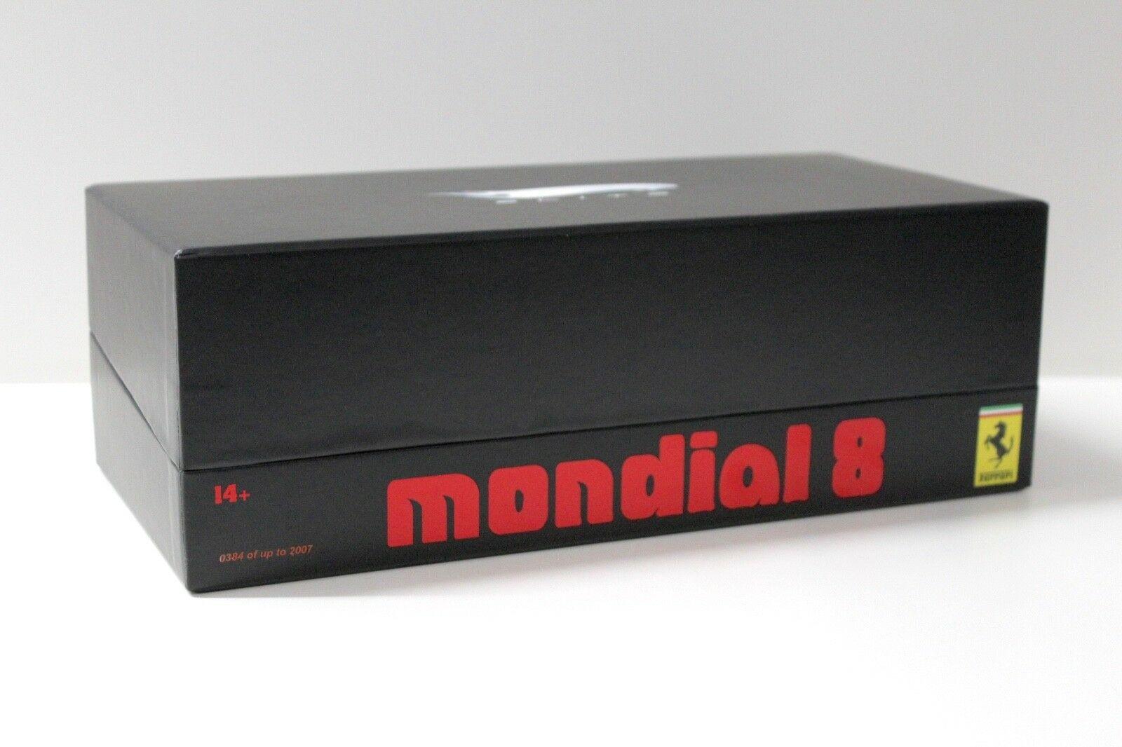 1:18 Hot Wheels SUPER Elite Ferrari Mondial 8 red *LEATHER BASE*