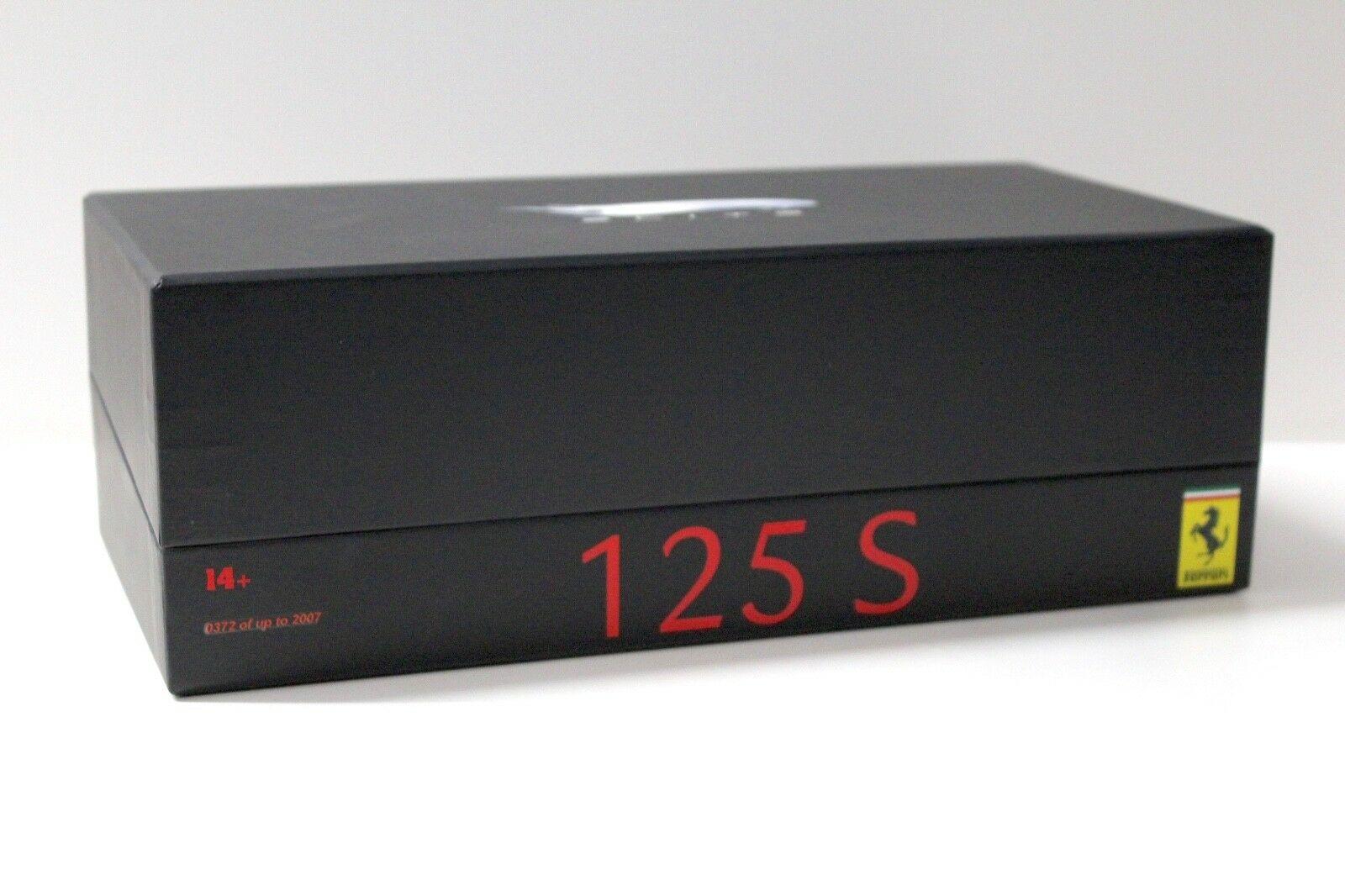 1:18 Hot Wheels SUPER Elite Ferrari 125 S dark red *LEATHER BASE*