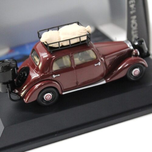 1:43 Schuco Mercedes 170V Limousine mit Holzvergaser dark red