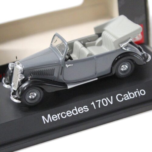 1:43 Schuco Mercedes 170V Cabriolet open Top grey/ black