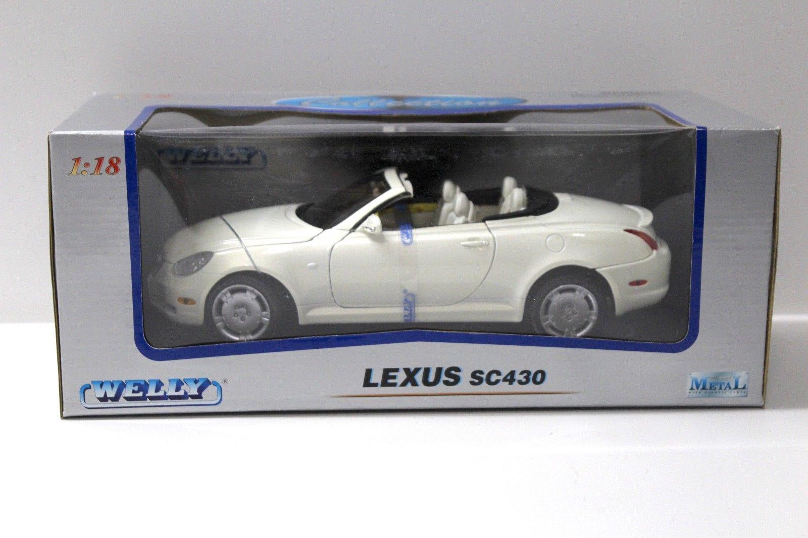 1:18 Welly Lexus SC430 Convertible pearl white