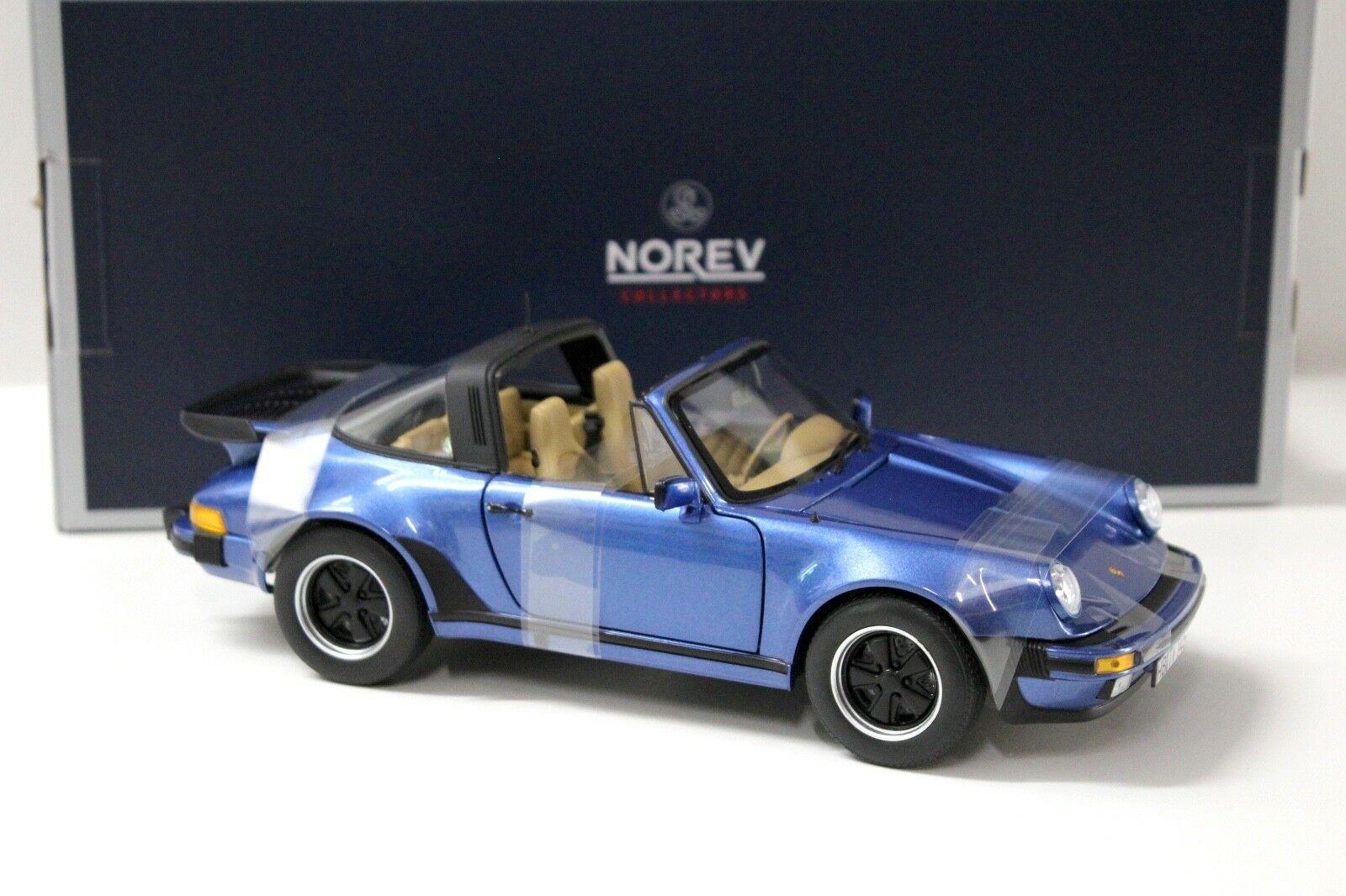 1:18 Norev Porsche 911 Turbo Targa 3.3 blue 1987