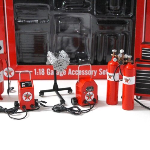 1:18 GMP TEXACO Shop Tool Accessory SET Zubehör red