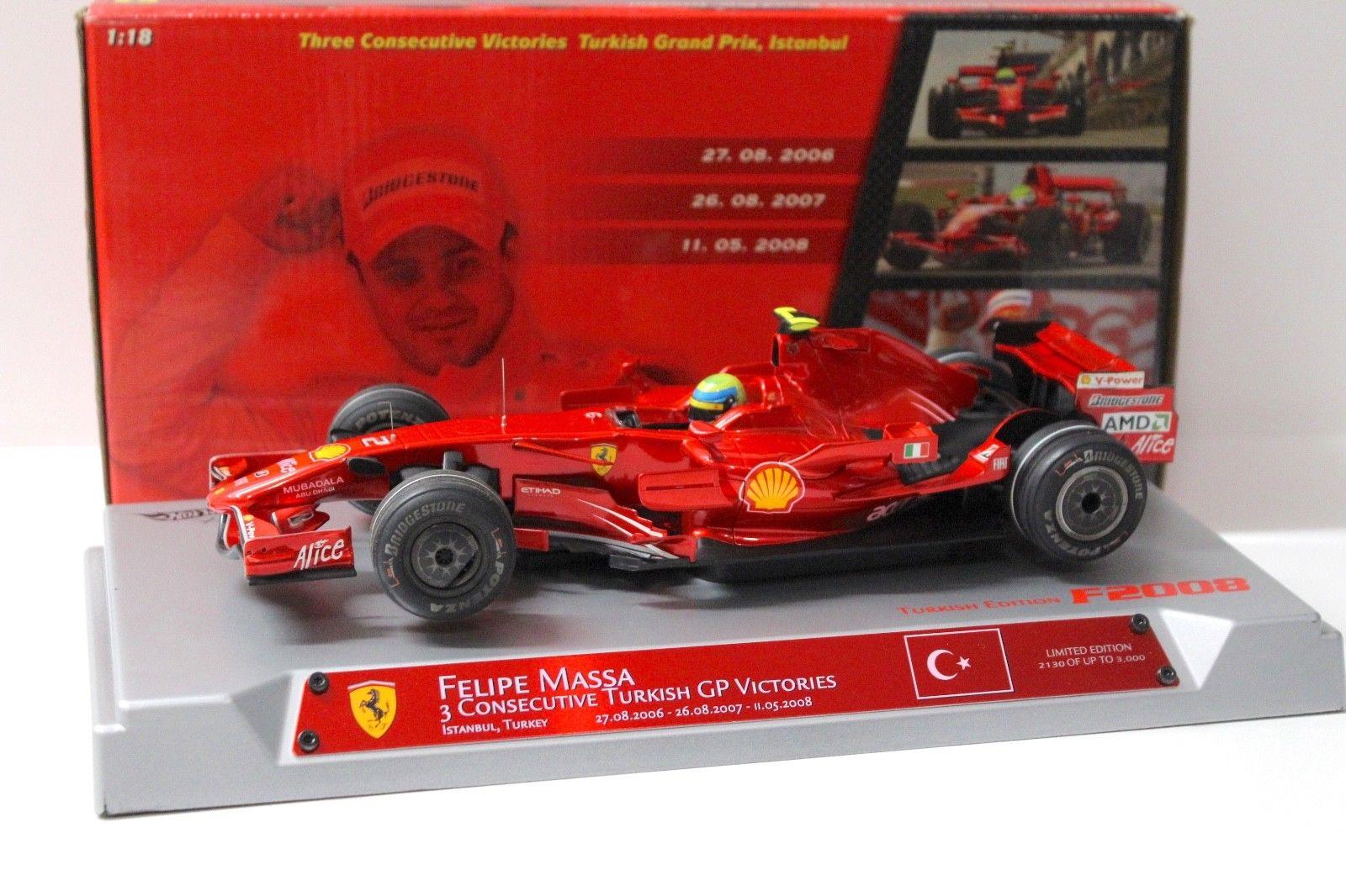 ID 45850 orig.jpg 1:18 Hot Wheels Ferrari F1 F2008 Turkish GP Victories Massa