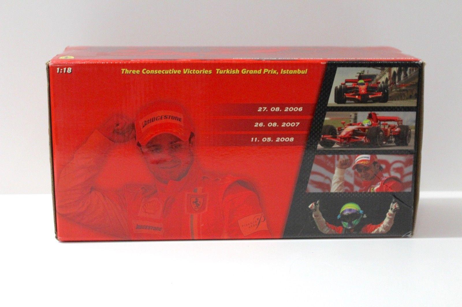 1:18 Hot Wheels Ferrari F1 F2008 Turkish GP Victories Massa