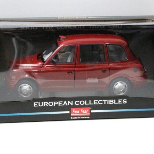 1:18 Sun Star Austin TX1 1998 London Taxi Cab red
