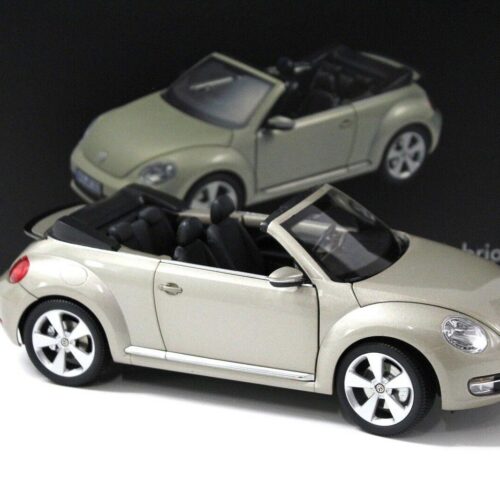 1:18 Kyosho Volkswagen VW Beetle Cabrio Moon-rock-silver DEALER VERSION