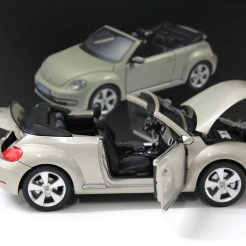 1:18 Kyosho Volkswagen VW Beetle Cabrio Moon-rock-silver DEALER VERSION