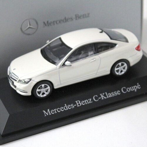 1:43 Norev Mercedes C-Klasse Coupe white DEALER VERSION
