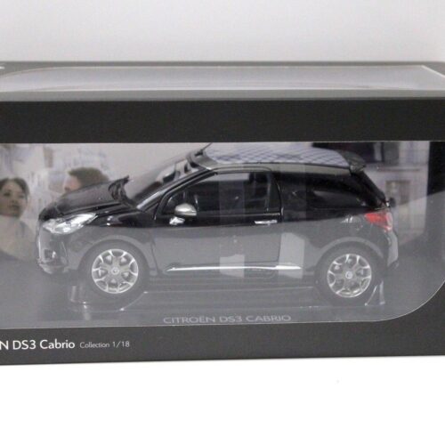 1:18 Norev Citroen DS3 Cabrio black DEALER VERSION