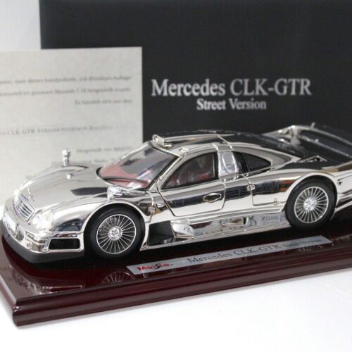 1:18 Maisto Mercedes CLK GTR Street RHODIUM EDITION