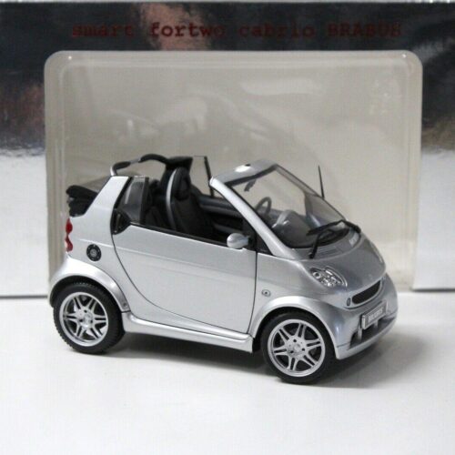 1:18 Kyosho Smart Fortwo Cabrio Brabus silver DEALER VERSION