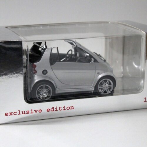 1:18 Kyosho Smart Fortwo Cabrio Brabus silver DEALER VERSION