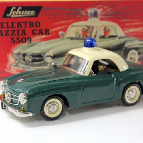 Schuco Elektro Razzia Car 5509 Mercedes 190SL green