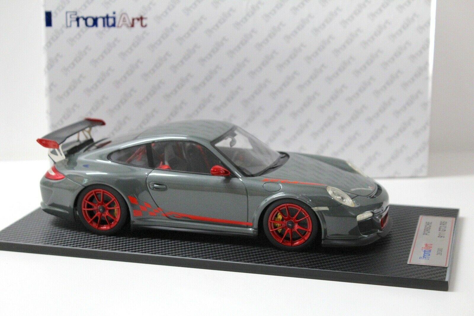 1:18 FrontiArt Porsche 911 (997.2) GT3 RS grey/ red