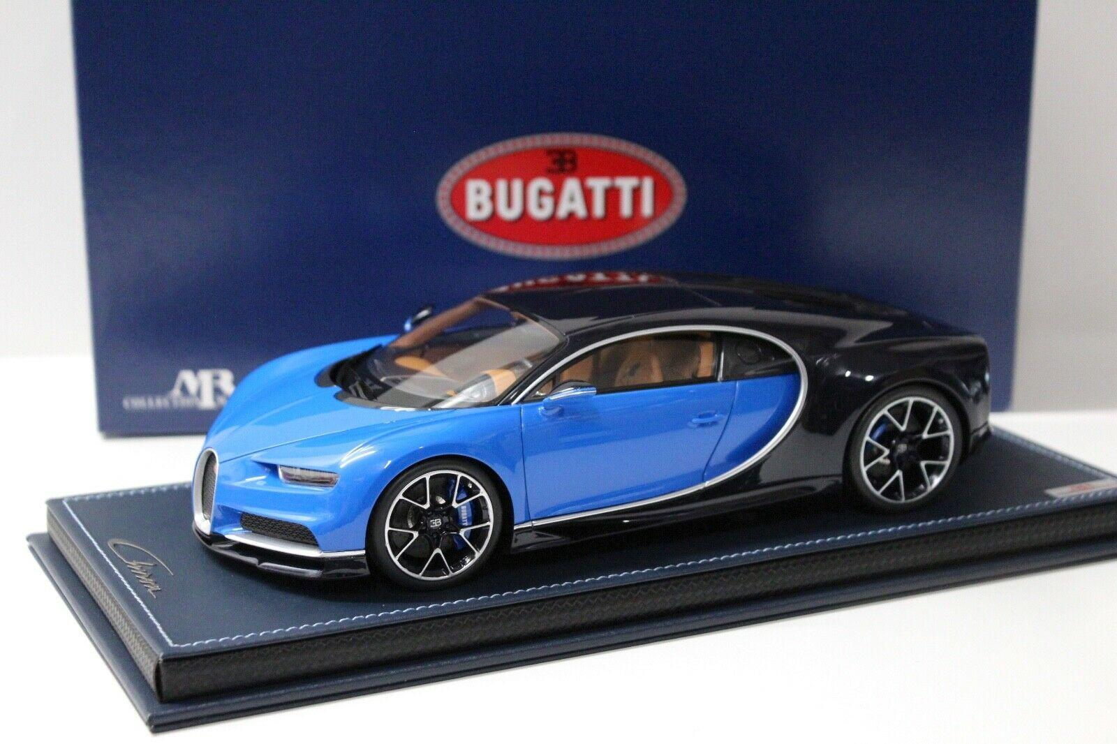 ID 46400 orig.jpg 1:18 MR Collection Bugatti Chiron blue/ black Le Patron