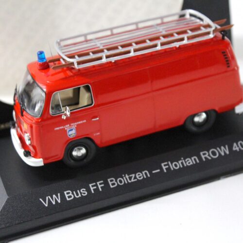 1:43 IXO VW Bus T2 FF Boitzen - Florian ROW 4026 Feuerwehr red