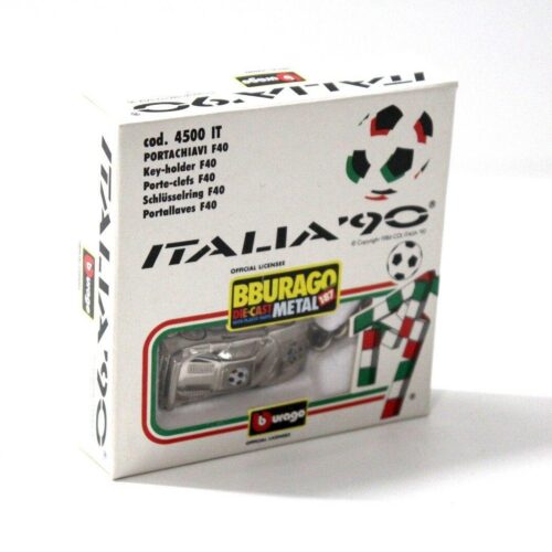 Bburago Ferrari F40 key fob ITALIA 1990 chrome/ metal - Image 3