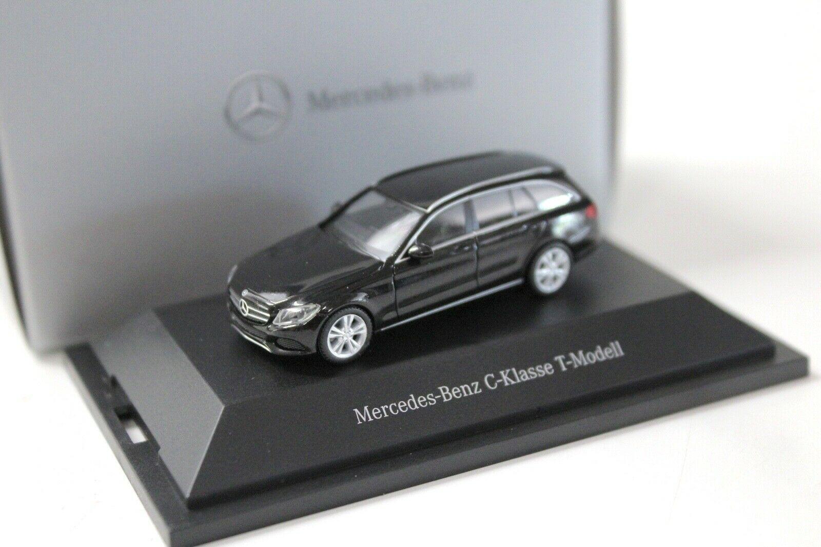 ID 46691 orig.jpg 1:87 Herpa Mercedes C-Klasse T-Modell S205 black DEALER VERSION