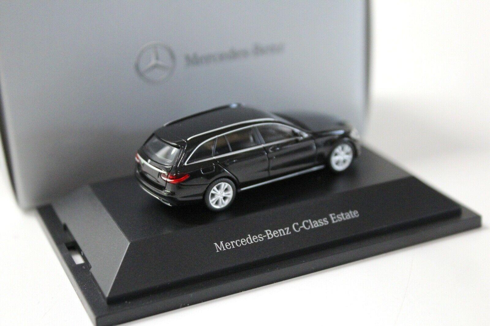 1:87 Herpa Mercedes C-Klasse T-Modell S205 black DEALER VERSION