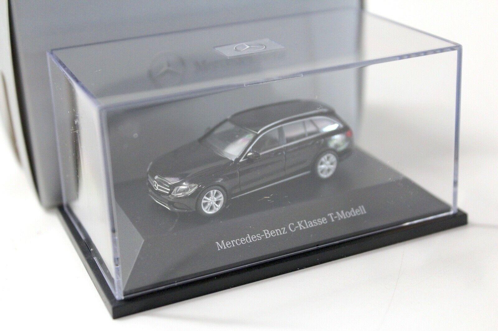 1:87 Herpa Mercedes C-Klasse T-Modell S205 black DEALER VERSION