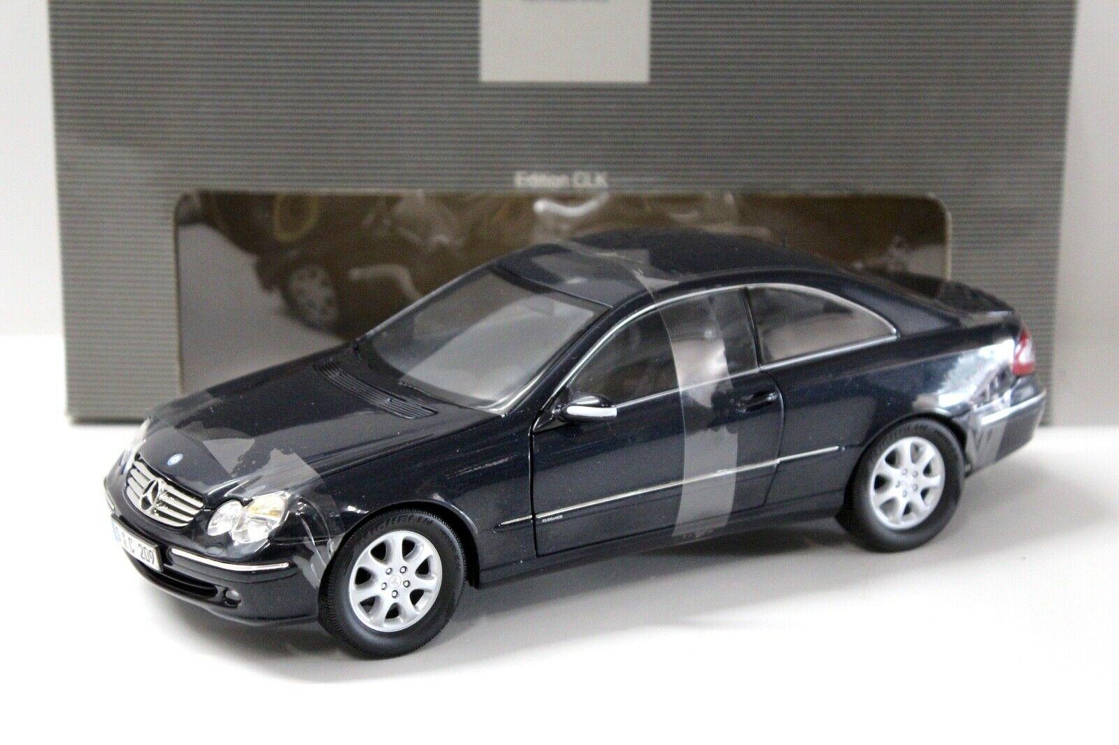 1:18 Kyosho Mercedes CLK Coupe dark blue DEALER VERSION