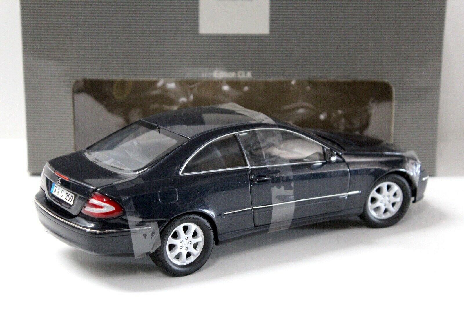 1:18 Kyosho Mercedes CLK Coupe dark blue DEALER VERSION