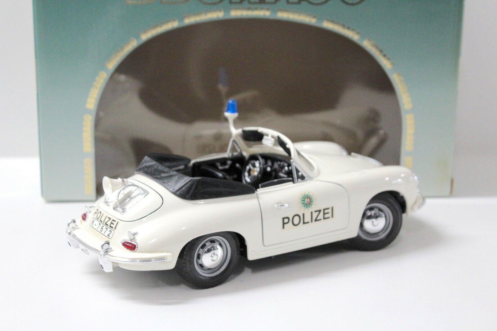 1:18 Bburago Porsche 356 Cabriolet "POLIZEI" 1964 white