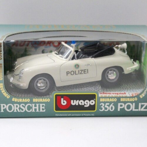 1:18 Bburago Porsche 356 Cabriolet "POLIZEI" 1964 white