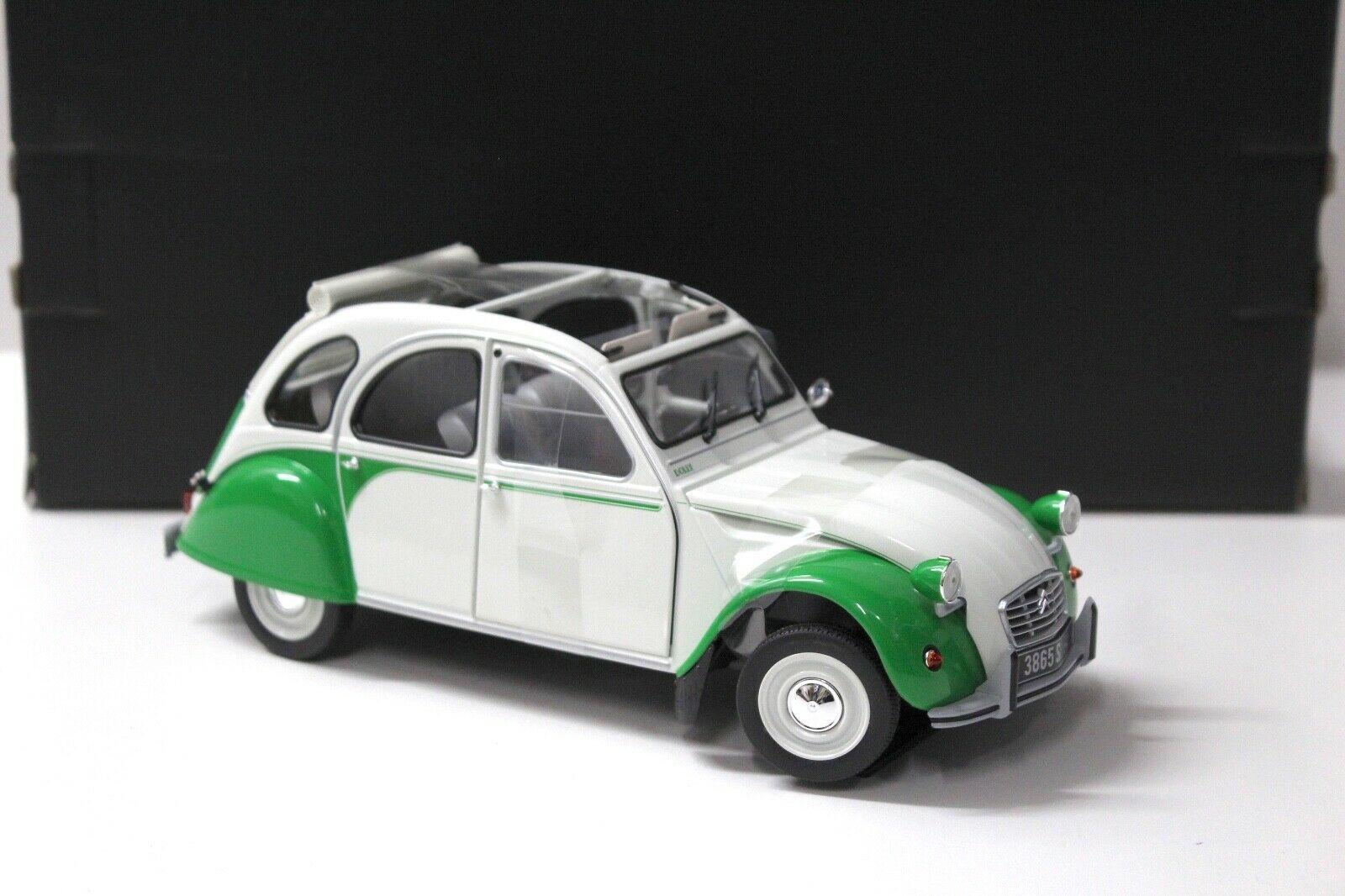 1:18 Norev Citroen 2CV Dolly 1985 white /green