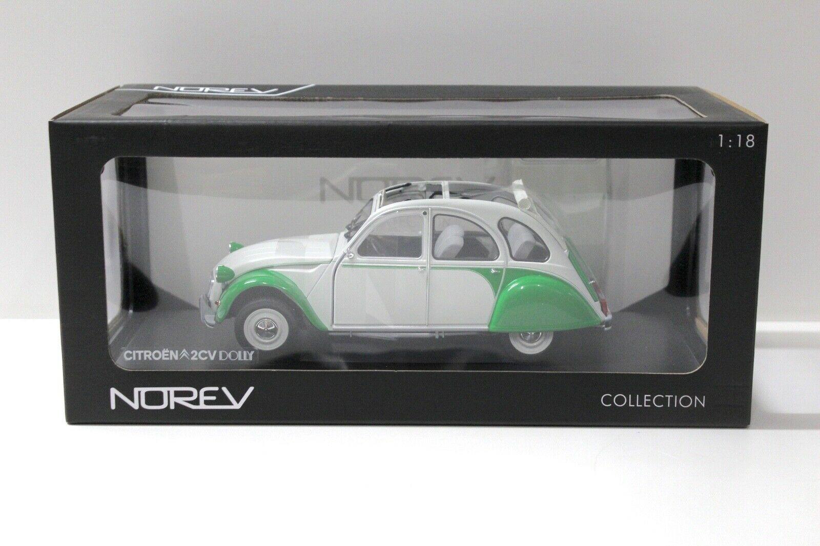 1:18 Norev Citroen 2CV Dolly 1985 white /green